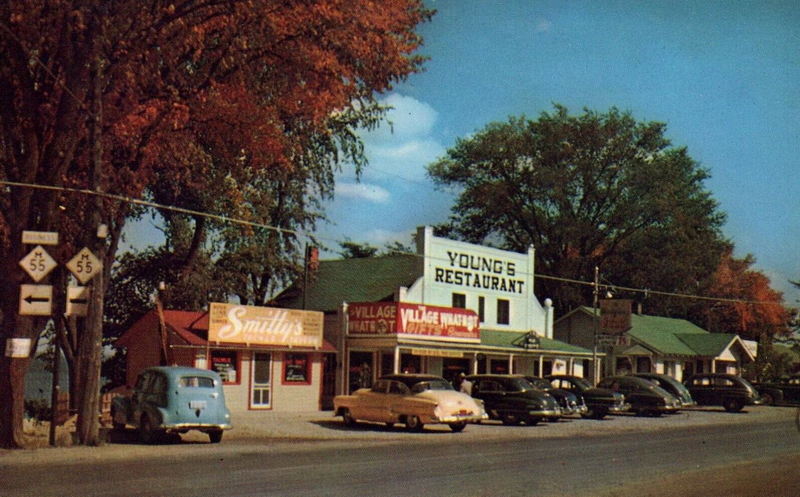 Blackstone Cafe (Heards Blackstone, Youngs Restaurant) - Vintage Postcard